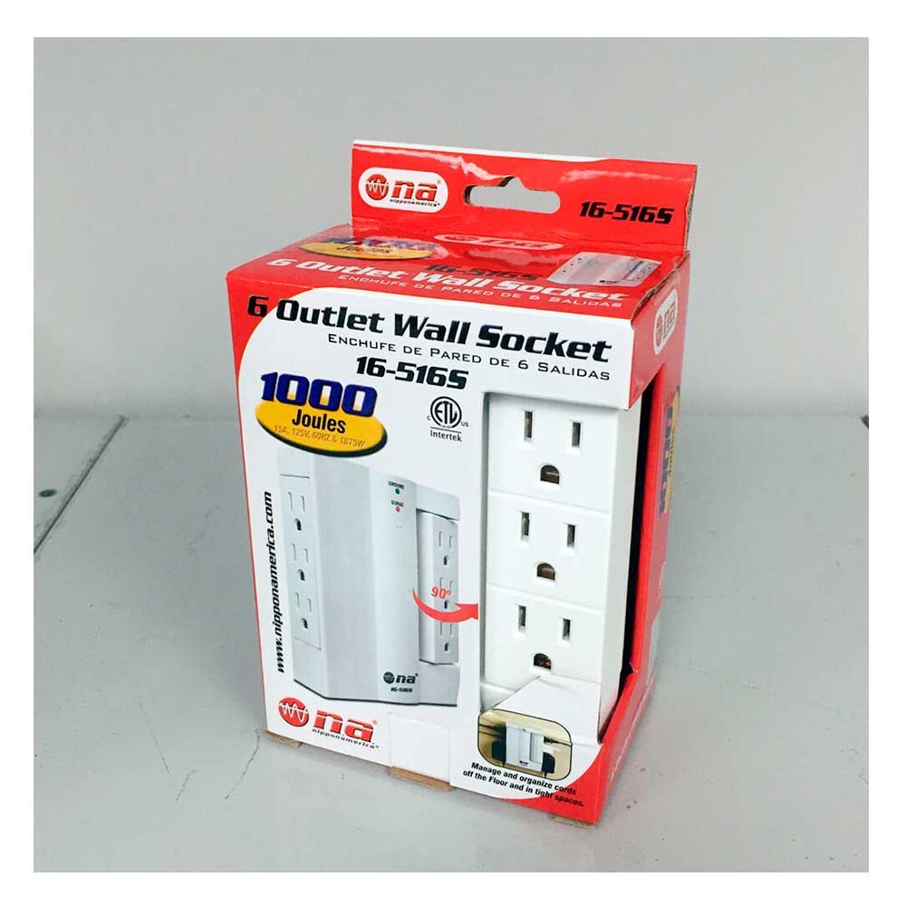 Nippon America Surge Protector 6 Outlets Protector De Corriente