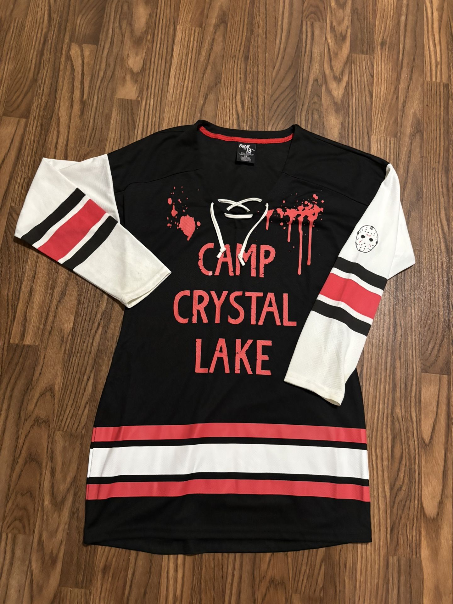 Friday The 13th Camp Crystal Lake Jersey / Dress Large J. Voorhees # 13