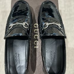 Black Patton, Leather Gucci Loafers