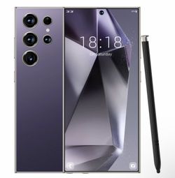 New C24 Ultra 5G Smartphone 7.3" Factory Unlocked Android Cellphones Dual PURPLE