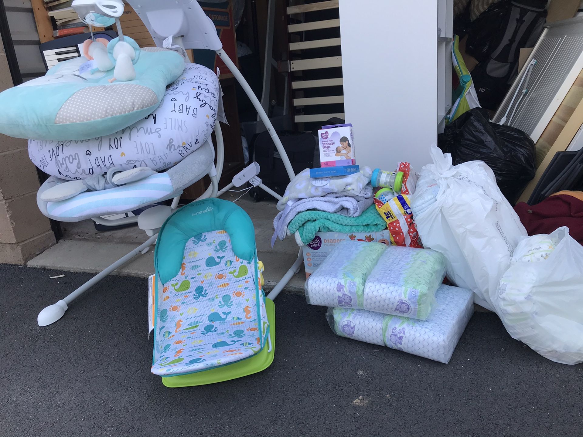 Baby swing bundle set