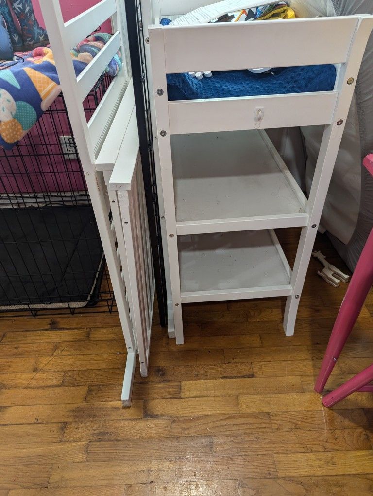 Crib And Changing Table