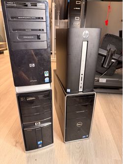 Desktop Computer Lot - 4 Towers (For Parts/Projects)