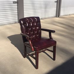 Burgundy Leather Chair