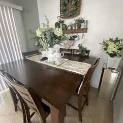 Wood Dining Table With Chairs