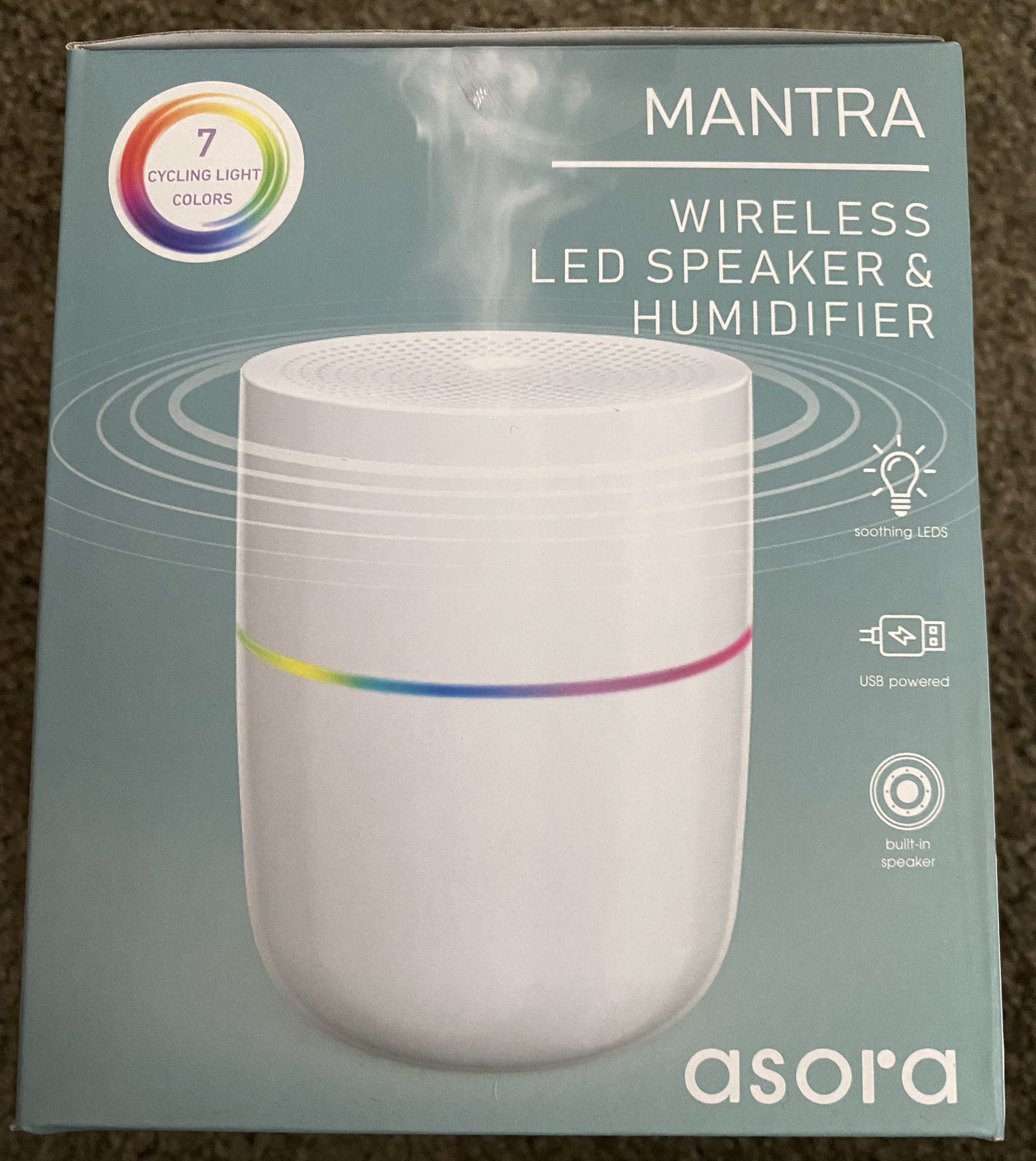 Asora Mantra Wireless LED Speaker & Humidifier 