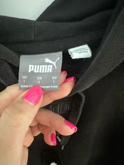 Puma Black Hoodie Size Large