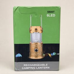 5800T Rechargeable Solar Camping Lantern – 6 LED, Untested