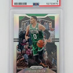 2019 Panini Prizm Jayson Tatum #39 PSA 9 Mint - Boston Celtics - Sharp Card!