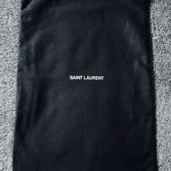 BLACK SAINT LAURENT DUST BAG