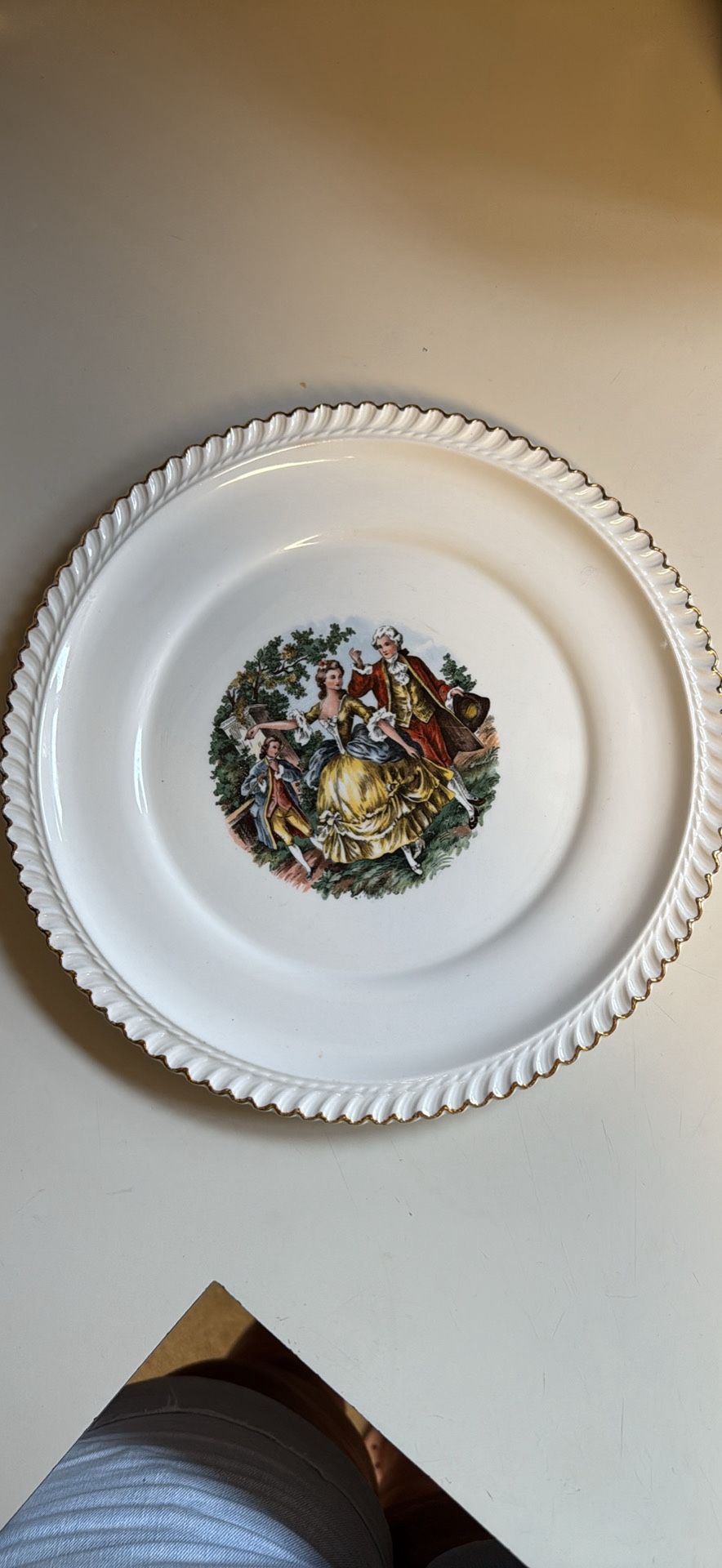 The Harker Pottery Co. Plate (22k gold)