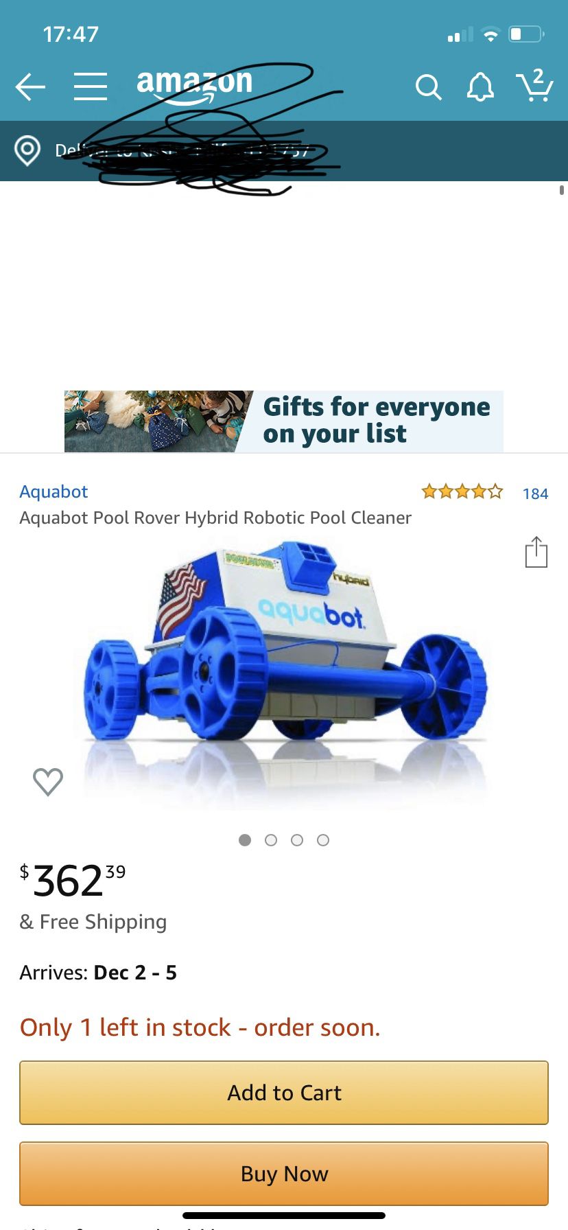 Aquabot Pool Rover pool vacuum