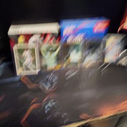 Baseball cards.