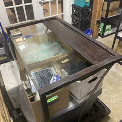 Small Glass Top Desk
