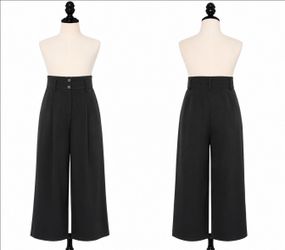 Professional High Rise Pleated Taper Pants