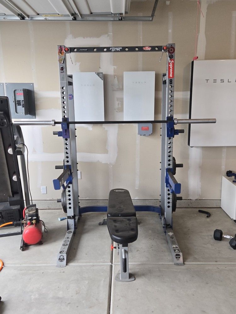 Fitness Gear Squat Rack, Weights And Bench