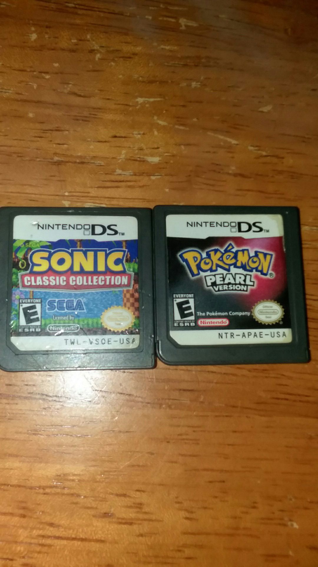 Pokemon pearl and sonic classic collection