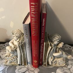 Vintage Cherub bookends