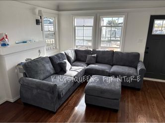 New dark gray sectional