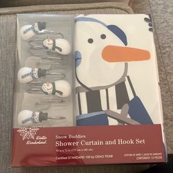 Christmas shower curtains