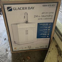 24 inch laundry sink cabinet