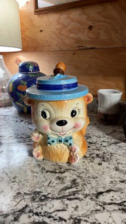Vintage Chipmunk Cookie Jar 1950’s Antique