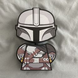 Mandalorian Wooden Bobblehead Statue