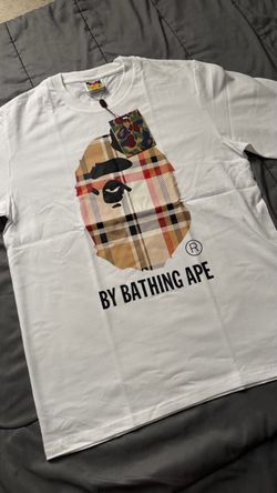 A Bathing Ape BAPE Plaid Graphic T-Shirt