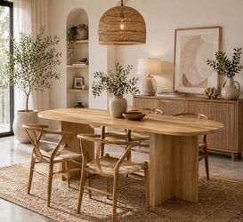 modern dining table — brand new, ✨ Sleek oval design (super aesthetic)