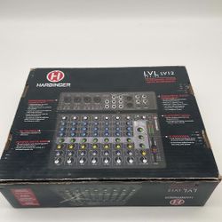 Harbinger LV12 12-Channel Analog Mixer With Bluetooth & FX