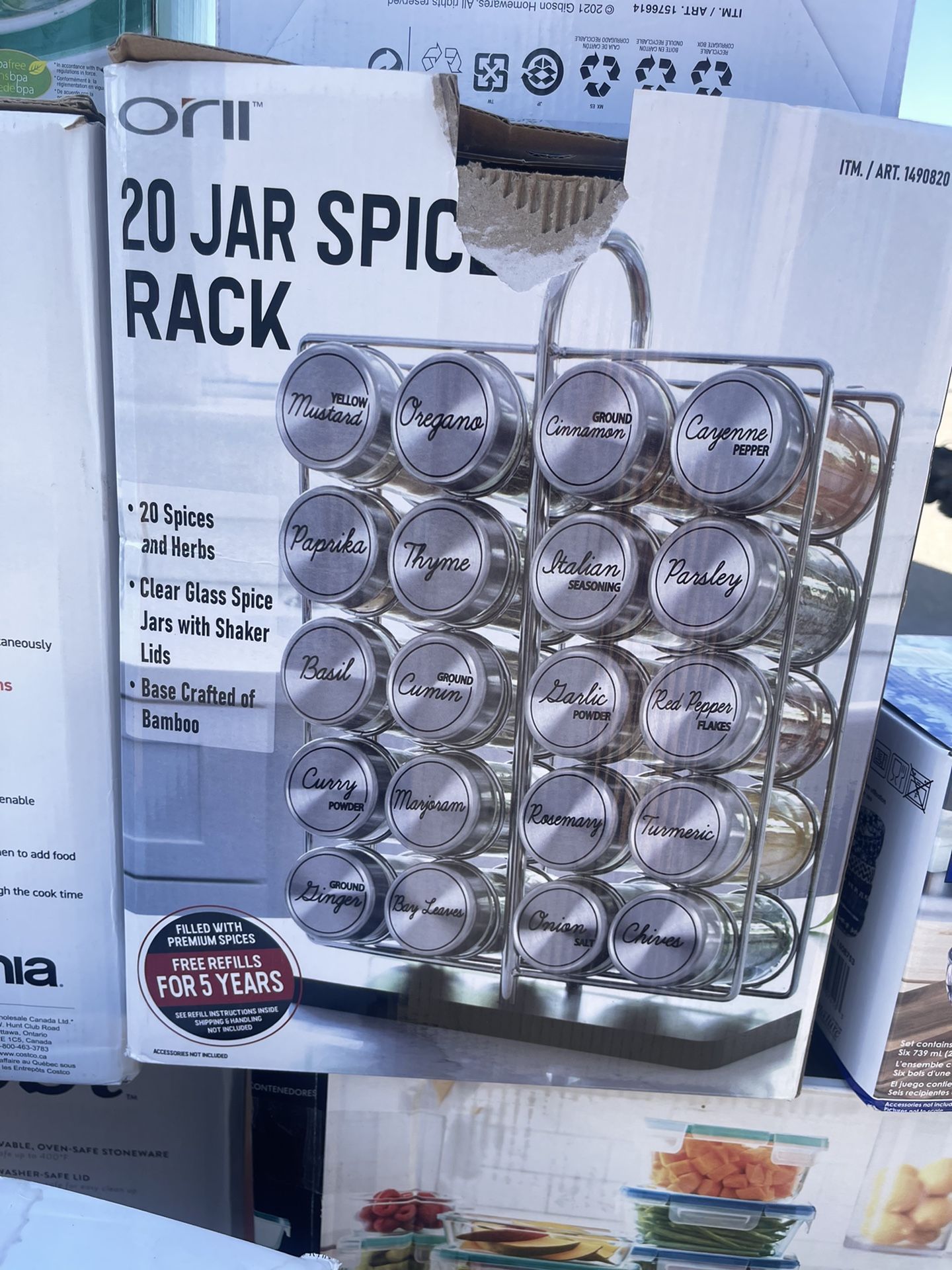 Jar Spices Rack 