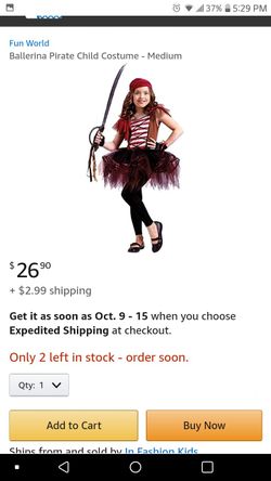 Girls pirate costume