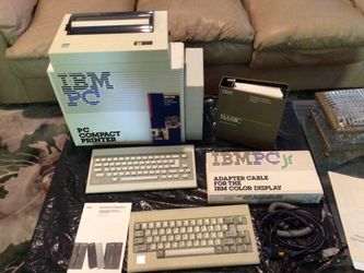 IBM PC Compact Printer Bundle with Keyboards and Accessories