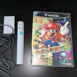 Mario Party 6 - Nintendo GameCube (2004) - Excellent Condition with Manual, Box and Microphone Included