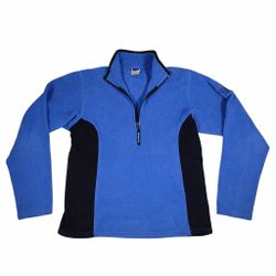 The North Face Women’s Blue Fleece 1/4 Zip Pullover Jacket Size L Large Purple