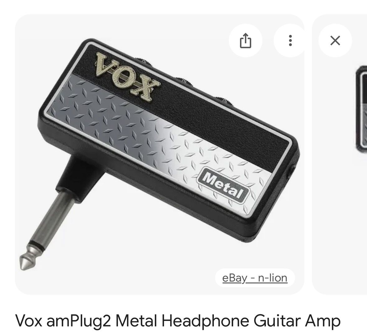 Vox Amp Jack Metal Pedal