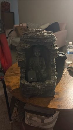 Nature Spring Zen Sitting Buddha Tabletop Water Fountain