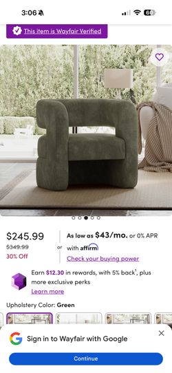 modern accent chair new in box 