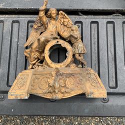 Old metal mantle, Clock housing