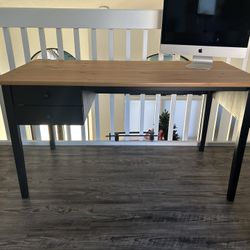 Ikea Arkelstorp Solid Wood Desk w/ 2 Drawers