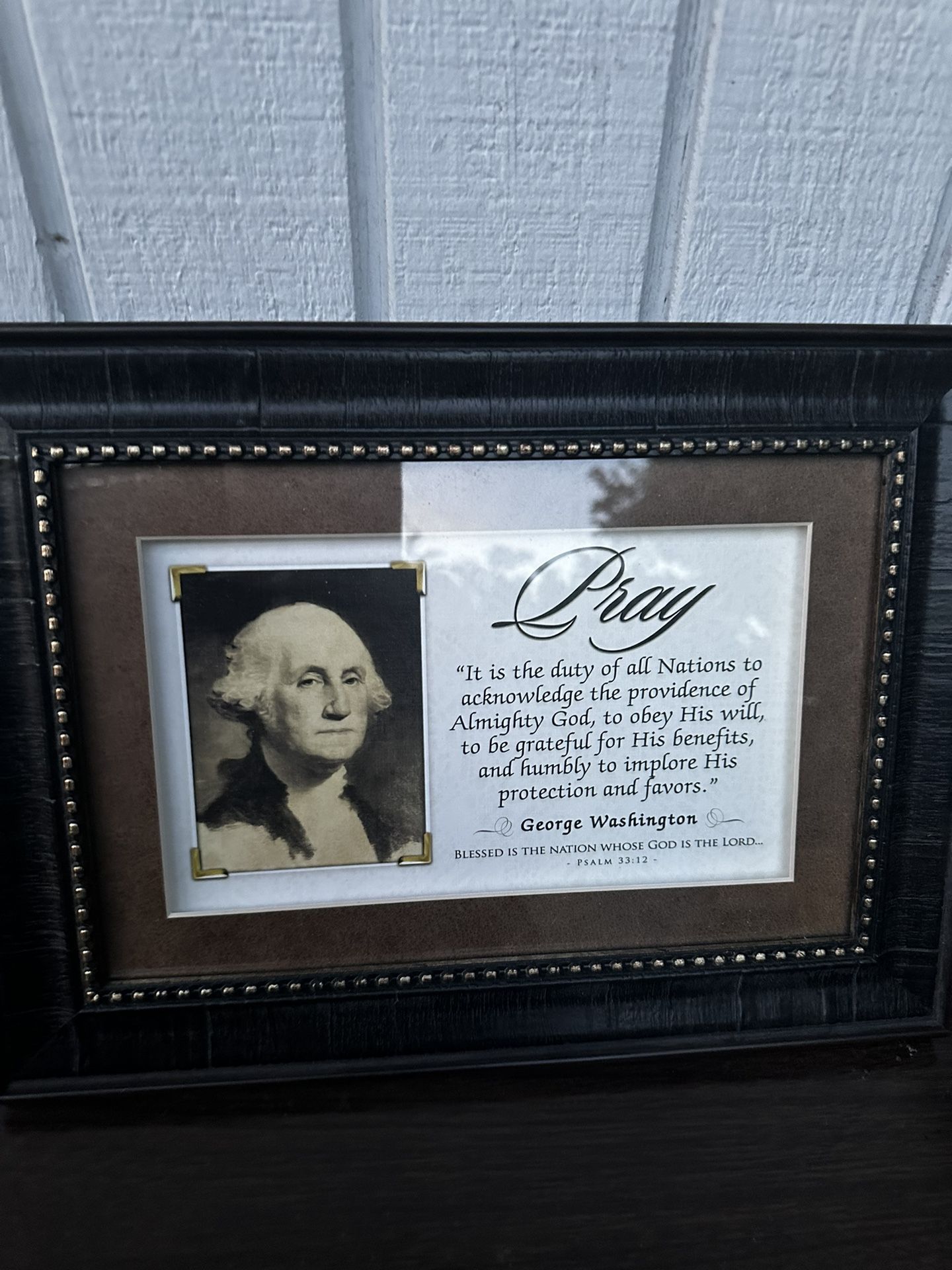 George Washington Wall Art Decor Frame