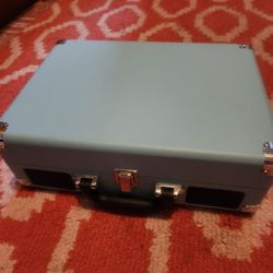 Victrola Vintage 3-Speed Bluetooth Portable Suitcase Record Player with Built-in Speakers.