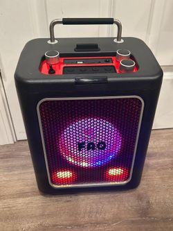 FAO Portable Party Speaker with LED Lights