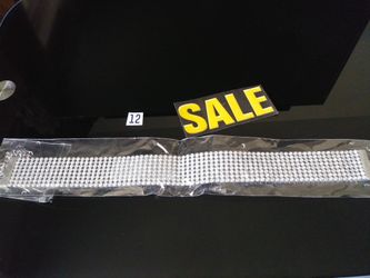 Thicker rhinestone neck bracelet