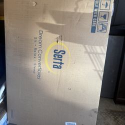 Serta Crestview Convertible Sofa in Premium Fabric,