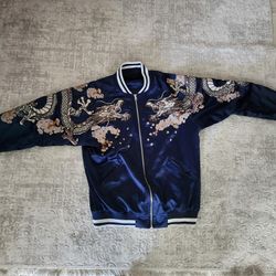 Double Dragon & Phoenix  Bomber Jacket