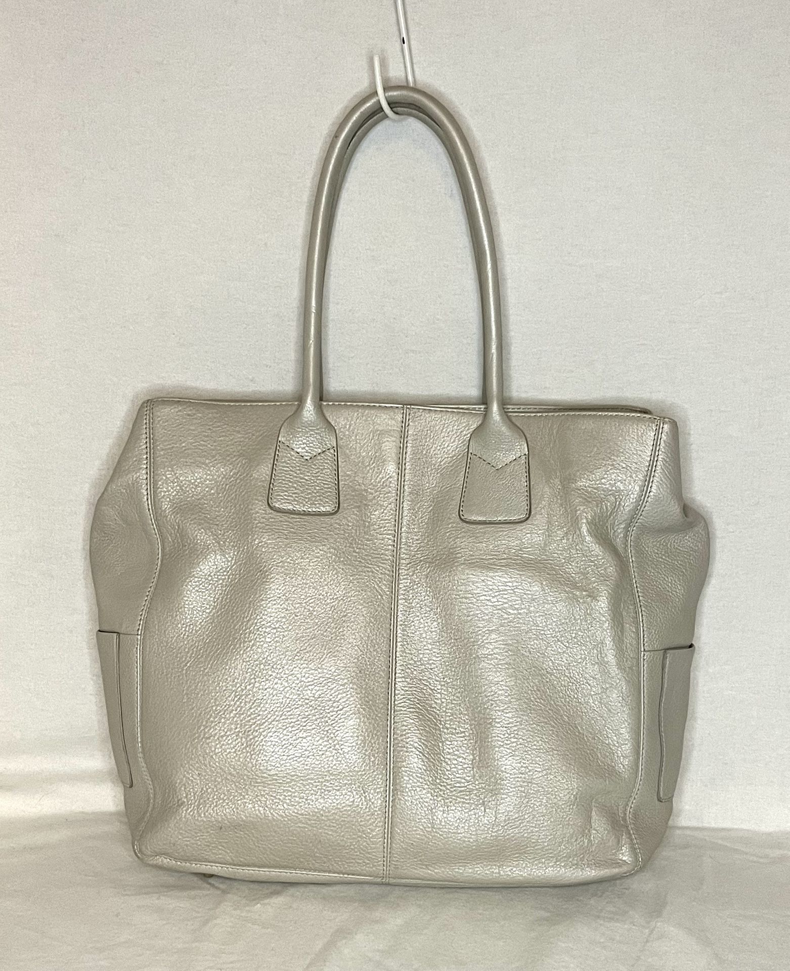 HOBO White (White Gold ‘ish) Tote Bag Double Handle Purse