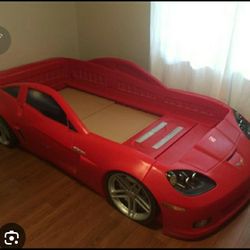 CORVETTE RACE CAR BED W/ LIGHT UP HEADLIGHTSi