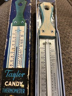 Vintage 1951 Taylor Brand Candy Thermometer W/ Original Box!