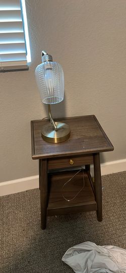 Side table and light